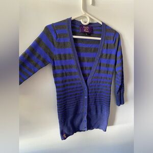B&B couture striped cardigan sweater